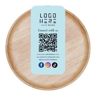 Verbinden Sie mit dem QR-Code für Social Media in  Visitenkarte