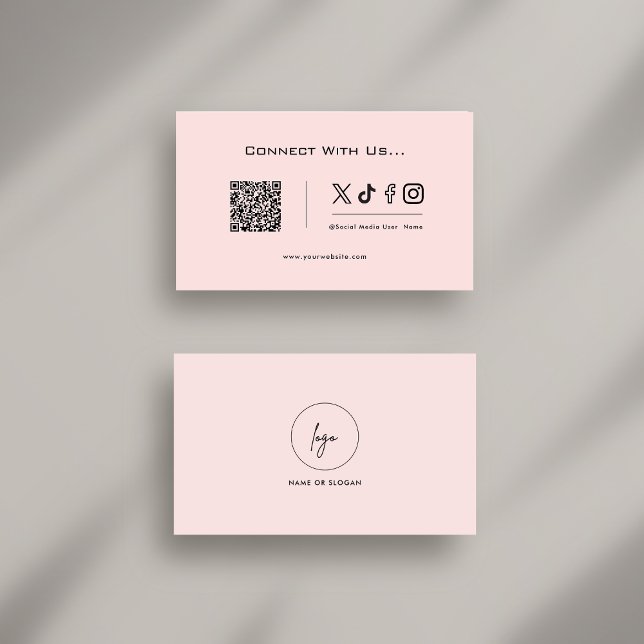 Verbinden Sie mit dem QR-Logo der Social Media in  Visitenkarte (Von Creator hochgeladen)