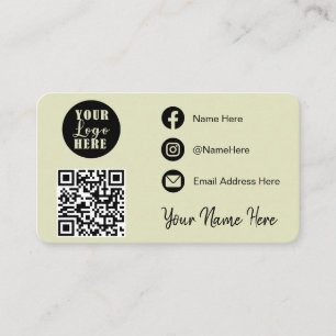 Verbinden Sie mit uns   Social Media QR Visitenkarte