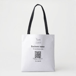 Verbinden Sie mit unserem Firmenlogo QR Social Med Tasche