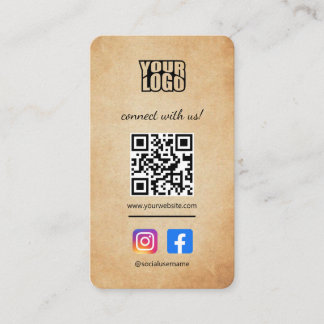 Verbinden Sie mit unserer Visitenkarte mit Social