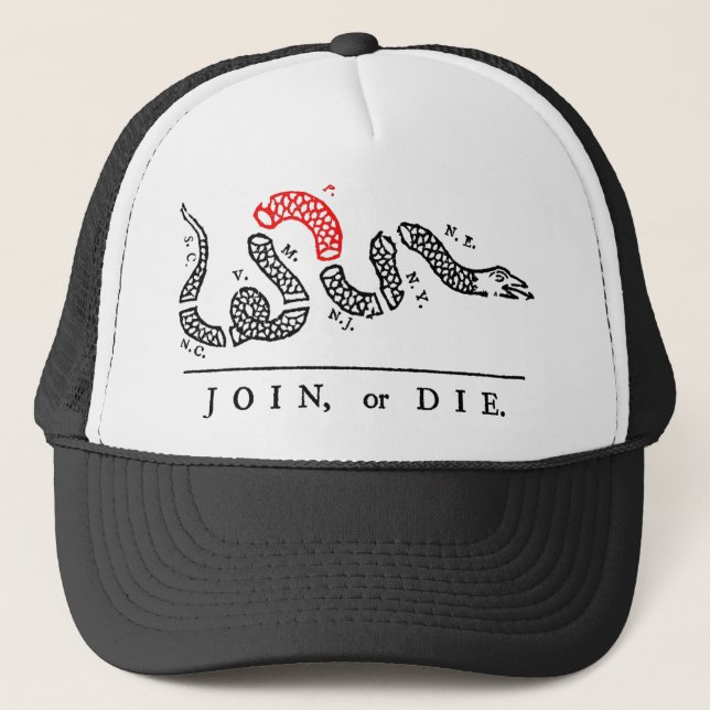 VERBINDEN Sie oder DIE Pennsylvania Truckerkappe (Vorderseite)