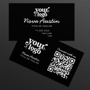 Verbinden Sie sich mit QR-Code Hochladen Ihres Log Visitenkarte