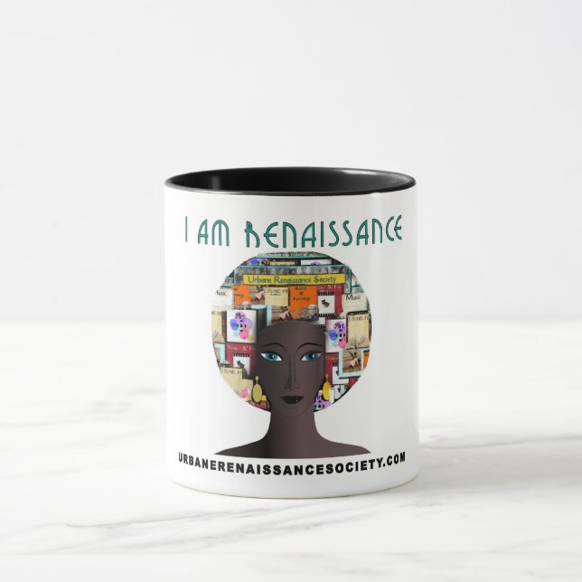 Verbindliche Renaissance-weibliche weißer Tasse (Zentrum)