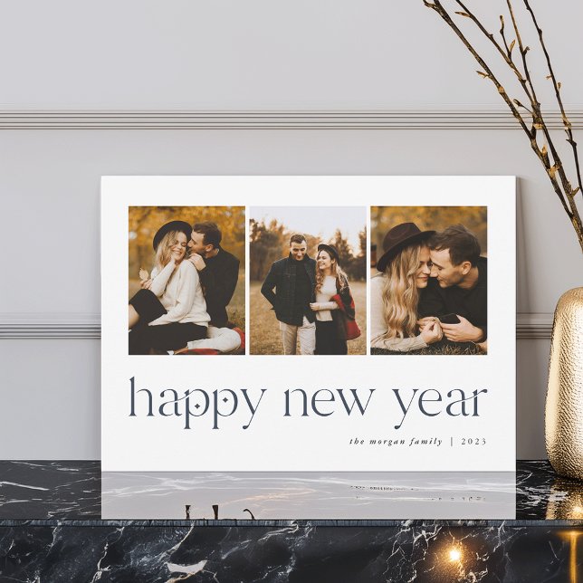 Verbindung | 3 Foto Neujahr Feiertagskarte (Von Creator hochgeladen)