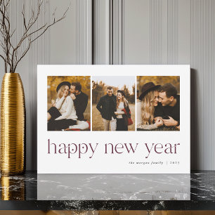 Verbindung   3 Foto Neujahr Feiertagskarte