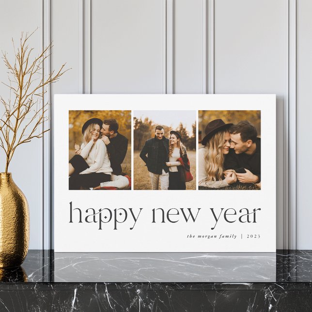 Verbindung | 3 Foto Neujahr Feiertagskarte (Von Creator hochgeladen)