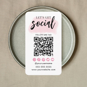 Verbindung mit dem QR-Code der Social Media Visitenkarte