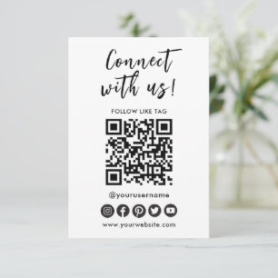 Verbindung mit dem QR-Logo der Social Media Einladung