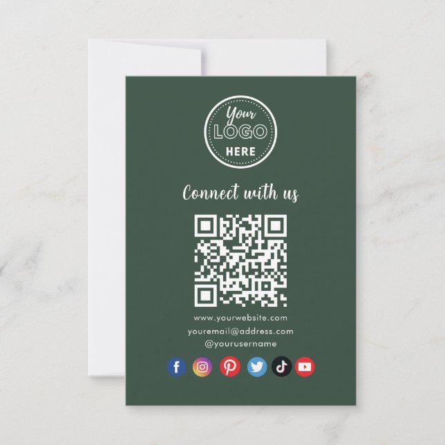 Verbindung mit der QR Code Business Card der US So Einladung (Vorderseite)
