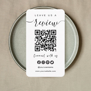 Verbindung mit QR-Code von uns Verlass US A Revi Visitenkarte