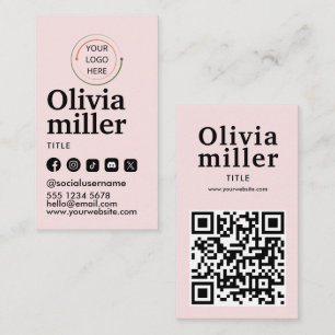 Verbindung mit uns   QR-Kodex für soziale Medien Visitenkarte