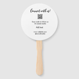 Verbindung mit uns Scan QR Code hinzufügen Website Fächer