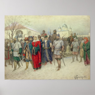 Verbindung von großem Novgorod Poster