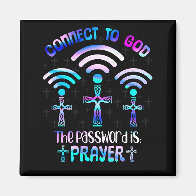 Verbindung zu Gott Das Kennwort ist das Gebet-Fiat Magnet (Vorne)