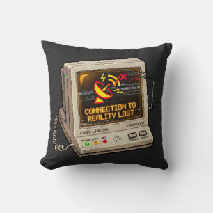 Verbindung zur Realität verloren Retro-Internet-Hu Kissen