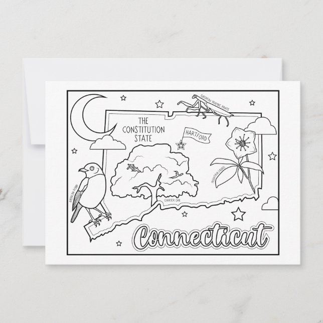 Verbindungsfarbenkollage Einladung (Vorderseite)