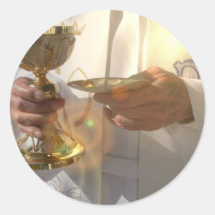 Verbindungskleber Runder Aufkleber