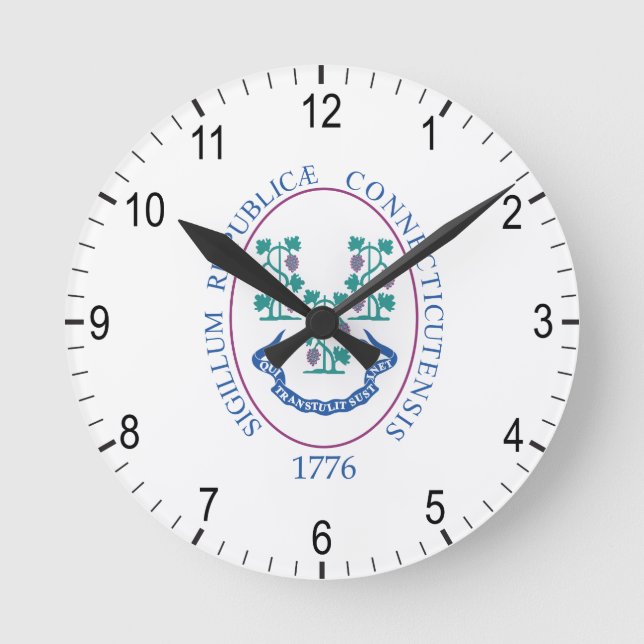 Verbindungszeichen Runde Wanduhr (Vorderseite)