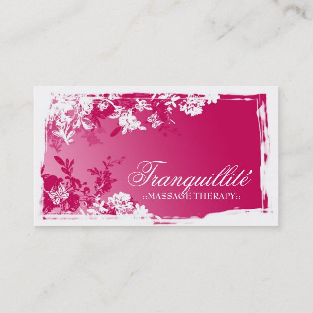 VERBLASSEN RUHIGES ROSA DES GARTEN-311 VISITENKARTE (Vorderseite)