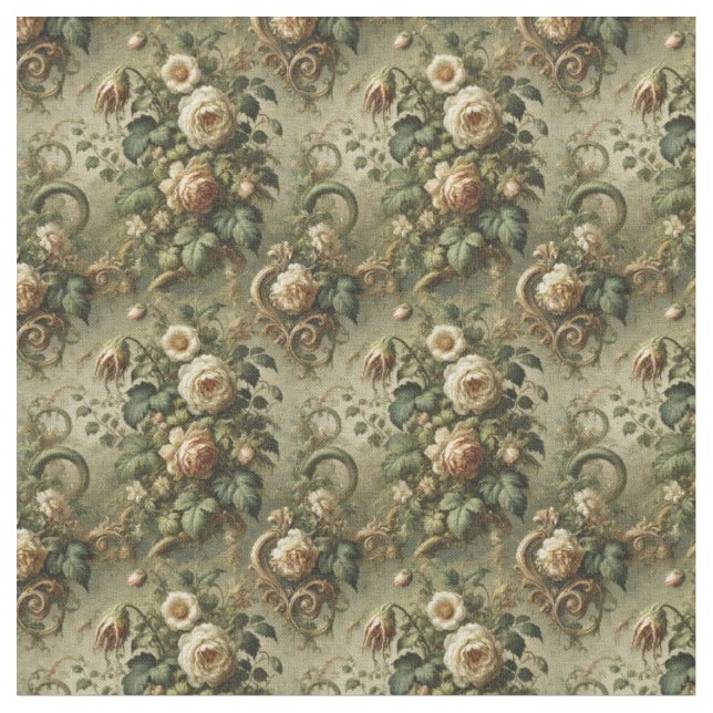 Verblassen zur Gnade – Gothic Dense Tile Stoff (Nahaufnahme)
