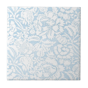 Verblasste blaue französische Toile Fliese