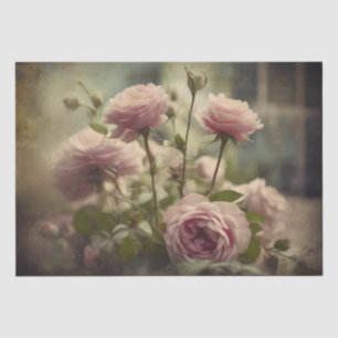 Verblasste Blumen Seidenpapier