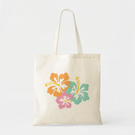 Verblasste hawaiianische Blume Tragetasche