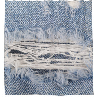 Verblasste Jeans Textur Duschvorhang