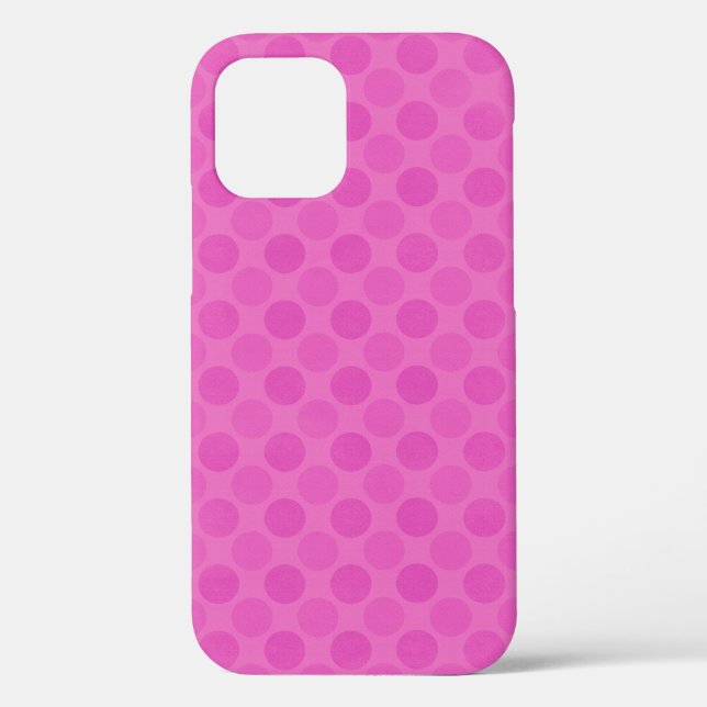 Verblasste rosa Kreise Muster grün Case-Mate iPhon iPhone Hülle (Rückseite)