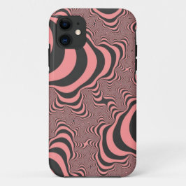 Verblasste rosa Zebrastreifen iPhone 11 Hülle