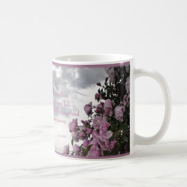 Verblaßte Rosen Kaffeetasse (Rechts)