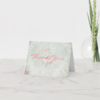 Verblasste Rosen Vintage-Design Danke