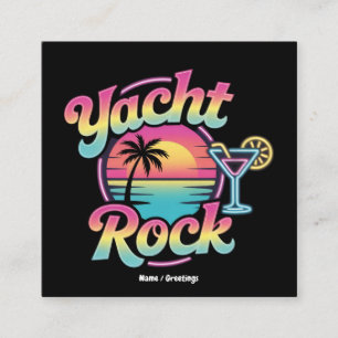 Verblasste Yacht-Rock-Bootparty – Sanfte Klänge & Quadratische Visitenkarte