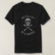 Verblaßter Anarchisten-Schädel und Knochen-T - T-Shirt (Design vorne)