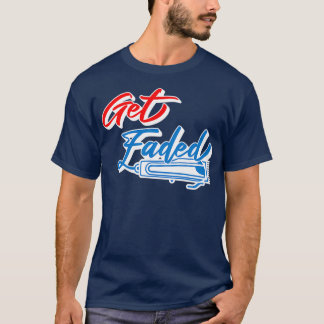 Verblasster Barber Hairstylist Barbershop T-Shirt