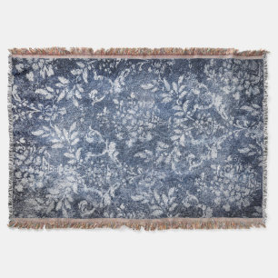 Verblasster Blumenbeweis: Grungy texturierter Hint Decke