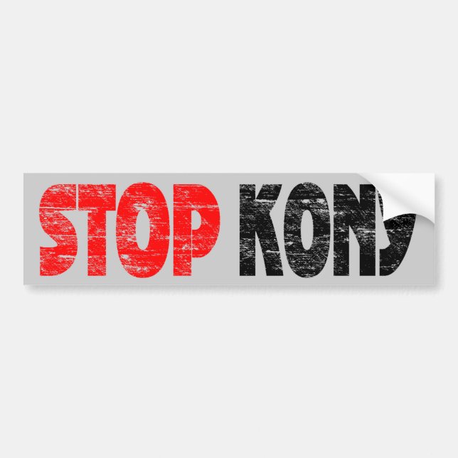 Verblaßter EndKony Autoaufkleber (Vorne)