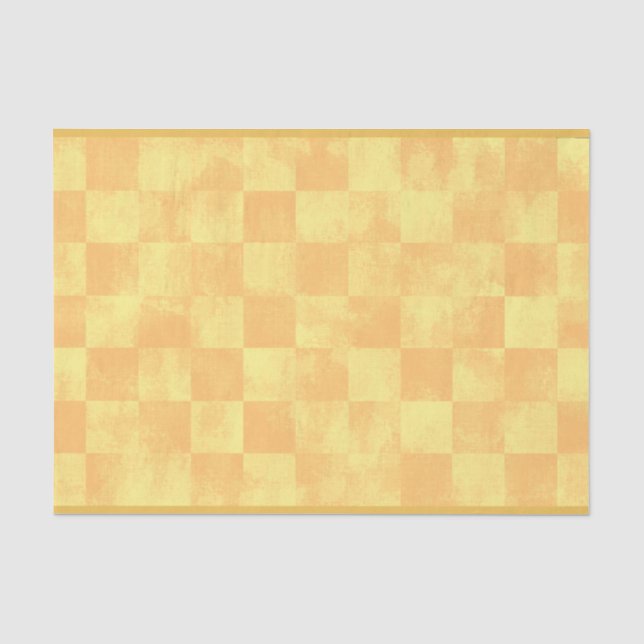 Verblaßter karierter Sun Seidenpapier (Vorderseite)