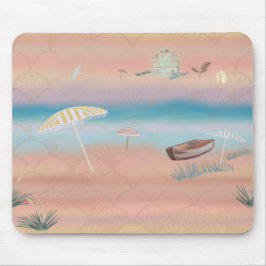 Verblasstes Art Deco Resort Mousepad