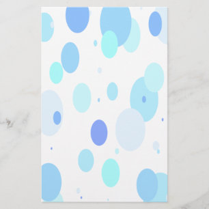 Verblaßtes Blau sprudelt Briefpapier