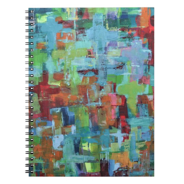 verblasstes GlanzNotebook Notizblock (Vorderseite)