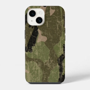 Verblasstes grünes Camo iPhone Hülle