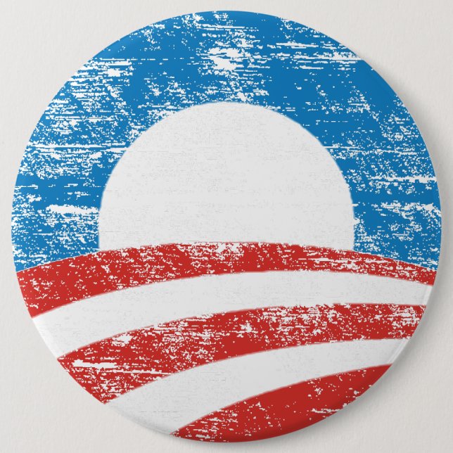 Verblaßtes Obama-Logo Button (Vorderseite)