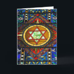 Verbleibender Glass Star der David Grußkarte Karte<br><div class="desc">Schöne Buntglasstern von David Grußkarte. Bleiben Sie im Inneren,  können Sie aber auf Wunsch mit Ihrem Gruß individuell gestalten.</div>