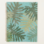 Verblendete tropische Blätter Planer<br><div class="desc">"Verblasste tropische Blätter I" von Jade Reynolds. Enthält eine Sammlung tropischer Blätter in verblichenem Design.</div>