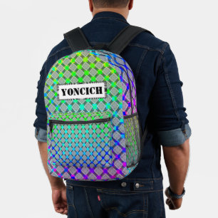 Verblendetraster von Kenneth Yoncich Bedruckter Rucksack