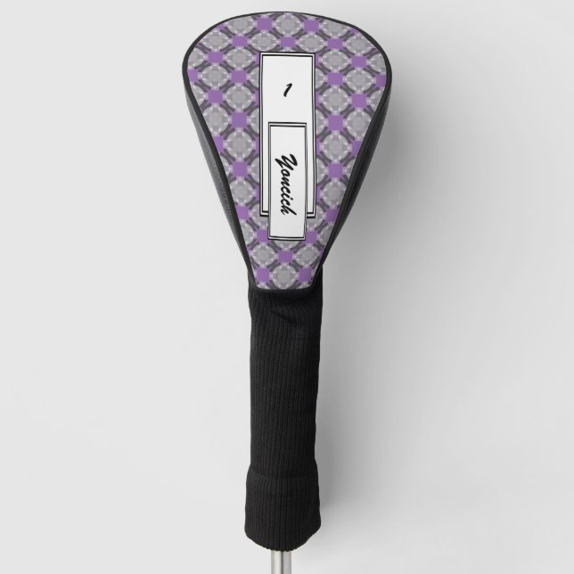 Verblendetraster von Kenneth Yoncich Golf Headcover (Vorderseite)