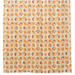 verblichene Terra Geometrics Duschvorhang