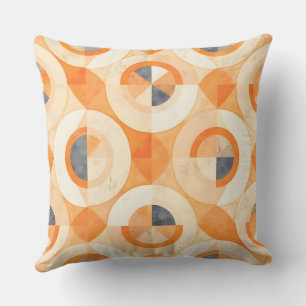 verblichene Terra Geometrics Kissen